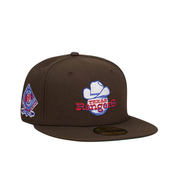 ニューエラ New Era 【 Texas Rangers Arlington Stadium Chocolate Throwback Edition 59Fifty Fitted Hat Men Brown 】 テキサス レンジャース スタジアム バッグ 小物 ブランド雑貨 帽子 メンズ帽子 キャップ メンズ 茶