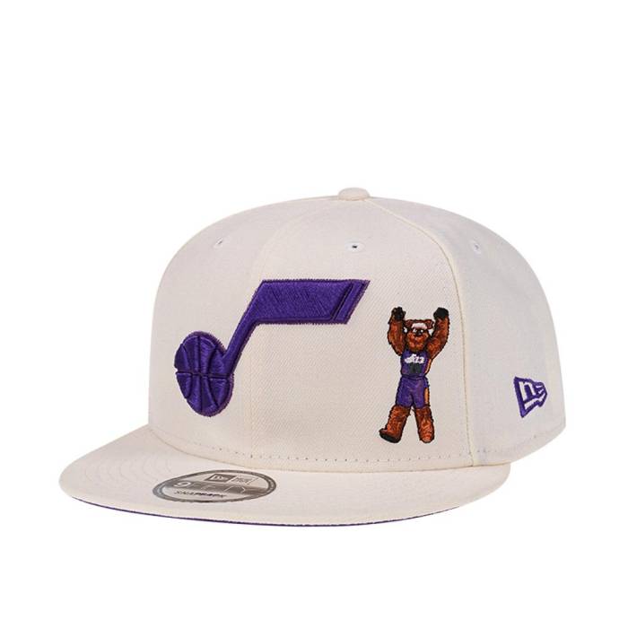 ニューエラ New Era 【 Utah Jazz Bear Chrome White Edition 9Fifty Snapback Hat Men White 】 ユタ ジャズ 白色 ホワイト Snapback スナップバック バッグ バッグ 小物 ブランド雑貨 帽子 メンズ帽子 キャップ メン(4)