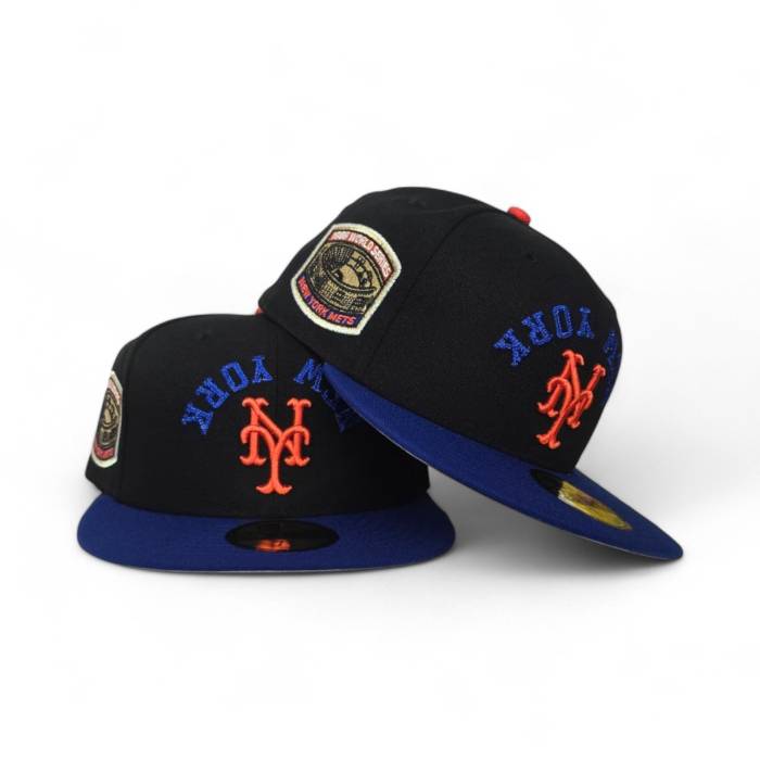 ニューエラ New Era Black New York Mets Royal Blue Visor Gray Bottom 1969 World Series Side Patch 59Fifty Fitted Unisex 黒色 ブラック メッツ 青色 ブルー gray 灰色・グレー・グレイ ズボン ボトムス シリーズ ユ