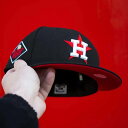 ニューエラ New Era 【 59Fifty Mlb Houston Astros World Series 2017 Black / Red Uv Fitt...