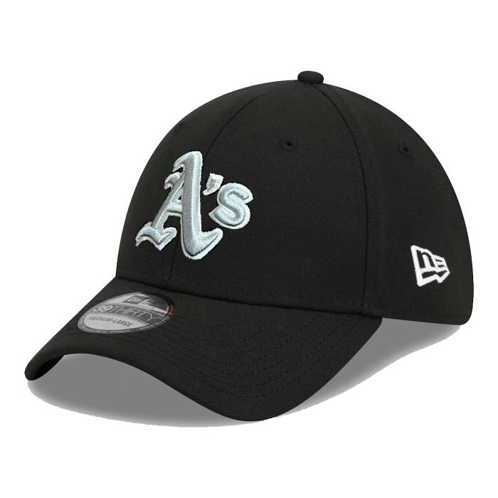ニューエラ New Era 【 39Thirty Mlb Oakland Athletics Black / Grey Uv Cap Men Black 】 オークランド アスレチックス 黒色 ブラック 灰色 グレー キャップ 帽子 バッグ 小物 ブランド雑貨 帽子 メンズ帽子 キ