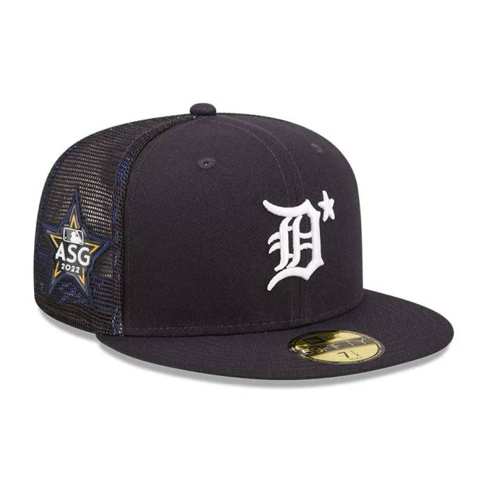 楽天スニケスニューエラ New Era 【 59Fifty Mlb Detroit Tigers All Star Game 2022 Navy / Tropic Blue Uv Fitted Trucker Cap Men 】 デトロイト タイガース Game ゲーム 紺色 ネイビー 青色 ブルー トラッカー キャップ 帽子 バッグ