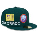 ニューエラ New Era 【 59Fifty Mlb Colorado Rockies Citycon Dakr Green / Grey Uv Fitted...