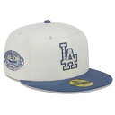 ニューエラ New Era 【 59Fifty Mlb Los Angeles Dodgers Wavy Chainstitch Two Tone / Grey...