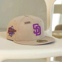 ニューエラ New Era 【 59Fifty Mlb San Diego Padres World Series 1998 Camel / Sparkling...