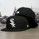 ニューエラ New Era 【 59Fifty Mlb Authentic Chicago White Sox Team Fitted Cap Men Blac...