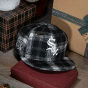 ニューエラ New Era 【 59Fifty Mlb Chicago White Sox Comiskey Park Plaid Black / Grey U...