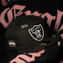 ニューエラ New Era 【 59Fifty Nfl Las Vegas Raiders Super Bowl Xviii Black / Pink Uv F...