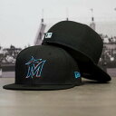 ニューエラ New Era 【 59Fifty Mlb Authentic Miami Marlins Team Fitted Cap Men Black 】 ...