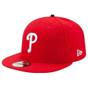 ニューエラ New Era 【 59Fifty Mlb Authentic Philadelphia Phillies Team Fitted Red Cap ...