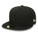 ニューエラ New Era 【 59Fifty Essential Black Fitted Cap Men Classic Black 】 黒色 ブラック キ...