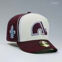 ニューエラ New Era 【 Quebec Nordiques Fleur De Lis Reverse Retro Diagonal Block Fitte...