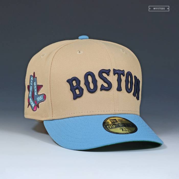 楽天スニケスニューエラ New Era 【 Boston Red Sox 1961 Mlb All Star Game Candied Pecan Fitted Hat Unisex Candied Pecan / Wonder Blue 】 ボストン Red 赤・レッド Game ゲーム ユニセックス 青色 ブルー
