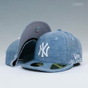 ニューエラ New Era 【 New York Yankees Hand Stitched Chambray Low Profile Fitted Cap U...