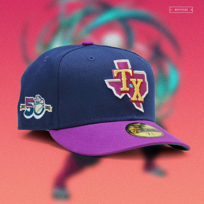 ニューエラ New Era 【 Texas Rangers 50Th Anniversary "Tengen Uzui Inspired" Fitted Cap Unisex Ni..