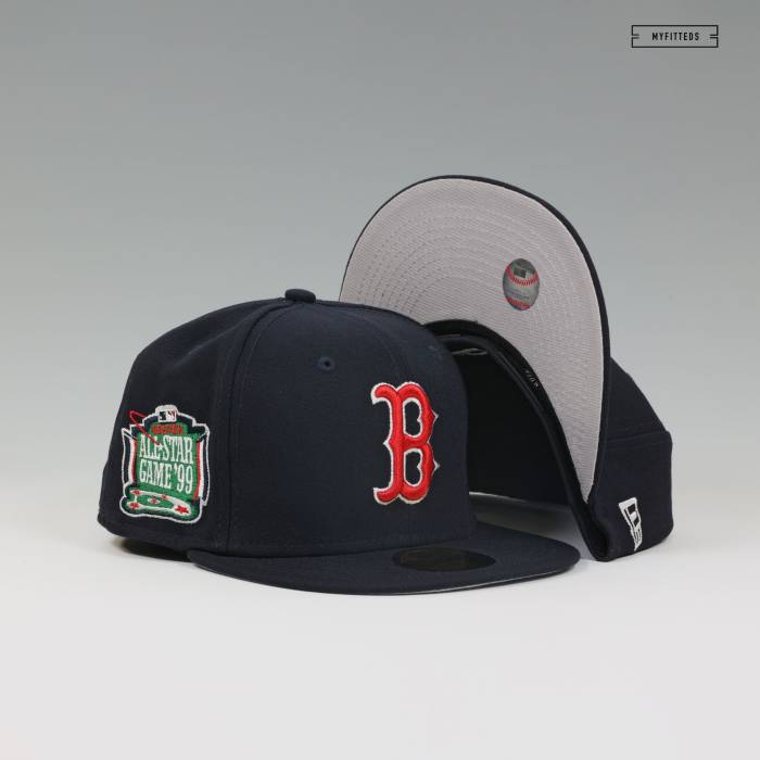 楽天スニケスニューエラ New Era 【 Boston Red Sox 1999 All-Star Game Classic Fitted Cap Unisex Midnight Navy / Scarlet 】 ボストン Red 赤・レッド Game ゲーム クラシック キャップ 帽子 ユニセックス 紺色 ネイビー