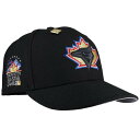 Newera 【 Toronto Blue Jays 1991 All Star Game Metallic Blackout 59Fifty Fitted Hat Unisex Black /Blue / Red / Gold / Grey Undervisor 】 トロント 青色 ブルー Game ゲーム バッグ 小物 ブランド雑貨 帽子 メンズ帽子 キャップ
