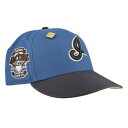 Newera 【 Cleveland Indians Indigo Graphite Collection Inaugural Season Fitted Hat Unisex Blue / Cream Undervisor, Black Sweatband 】 クリーブランド インディアンス 藍色・インディゴ コレクション バッグ 小物 ブランド