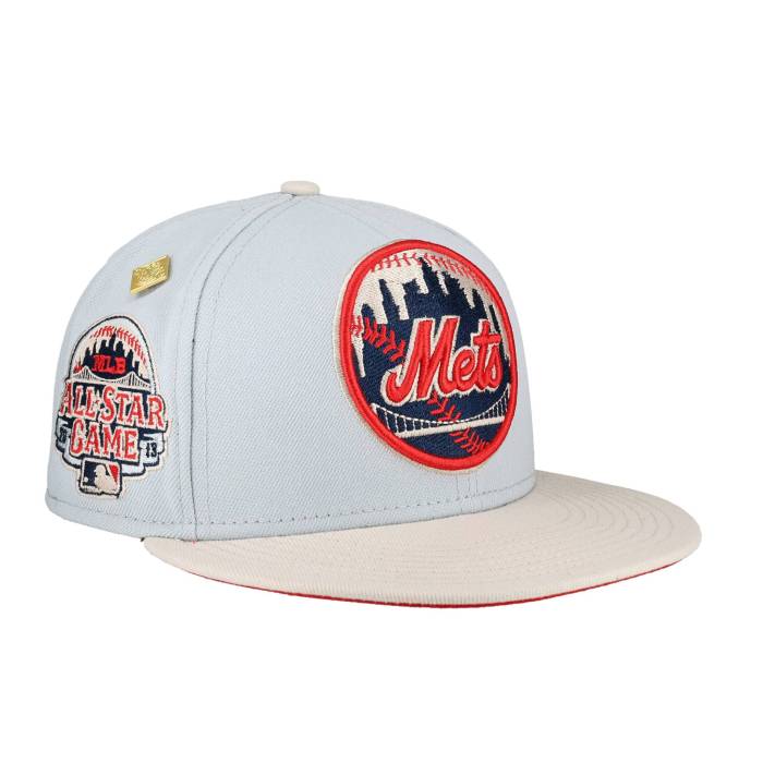 Newera 【 New York Mets 2013 All Star Game 59Fifty Fitted Hat Unisex Blue / Red Undervisor, Black Sweatband 】 メッツ Game ゲーム バッグ 小物 ブランド雑貨 帽子 メンズ帽子 キャップ ユニセックス 青色 ブルー Red 赤