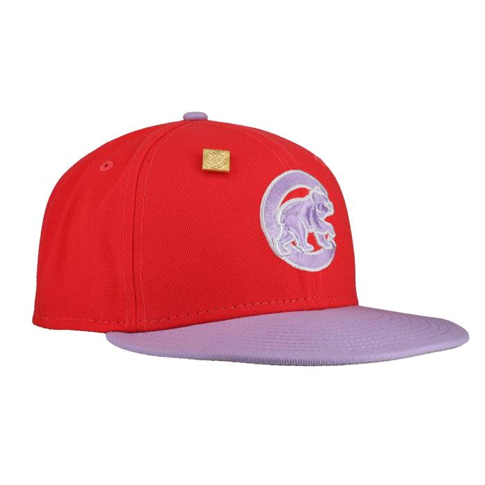 Newera 【 Chicago Cubs Two-Tone Color Pack Red Cap 59Fifty Fitted Hat Unisex Red / Grey Undervisor, Black Sweatband 】 シカゴ カブス Red 赤・レッド キャップ 帽子 ユニセックス Red 赤・レッド 灰色 グレー 黒色 ブラッ(4)