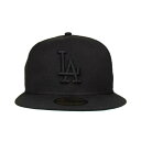 ニューエラ New Era 【 Los Angeles Dodgers 59Fifty Cap Blackout Gray Unisex 】 ドジャース キャップ 帽子 gray 灰色・グレー・グレイ バッグ 小物 ブランド雑貨 帽子 メンズ帽子 キャップ ユニセックス