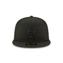 ニューエラ New Era 【 New York Mets Jf Custom 59Fifty Cap Blackout Unisex 】 メッツ キャップ 帽子 バッグ 小物 ブランド雑貨 帽子 メンズ帽子 キャップ ユニセックス