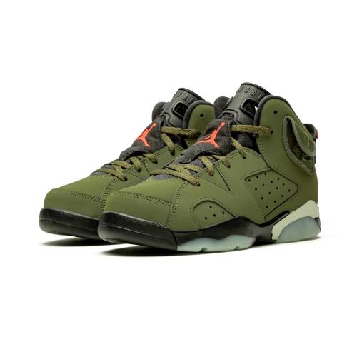 ナイキ ジョーダン JORDAN エア オリーブ PS“CACTUS SCOTT” 【 AIR OLIVE JORDAN 6 JACK TRAVIS MEDIUM BLACKSAIL UNIVER 】 キッズ ベビー マタニティ