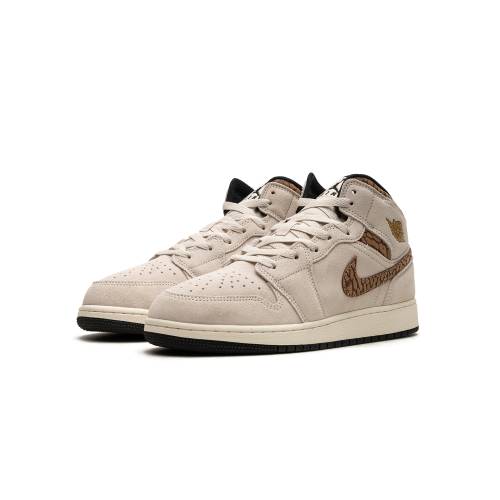 NIKE JORDAN MID "BROWN ELEPHANT" Junior Kids JORDAN 1 MID SE GS DZ5369 102 / Snicker Matanity para bebés — vista 2