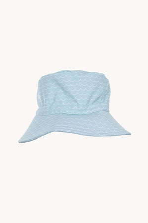 【Acorn】Boys Blue Waves Wide Brim Swim Hat