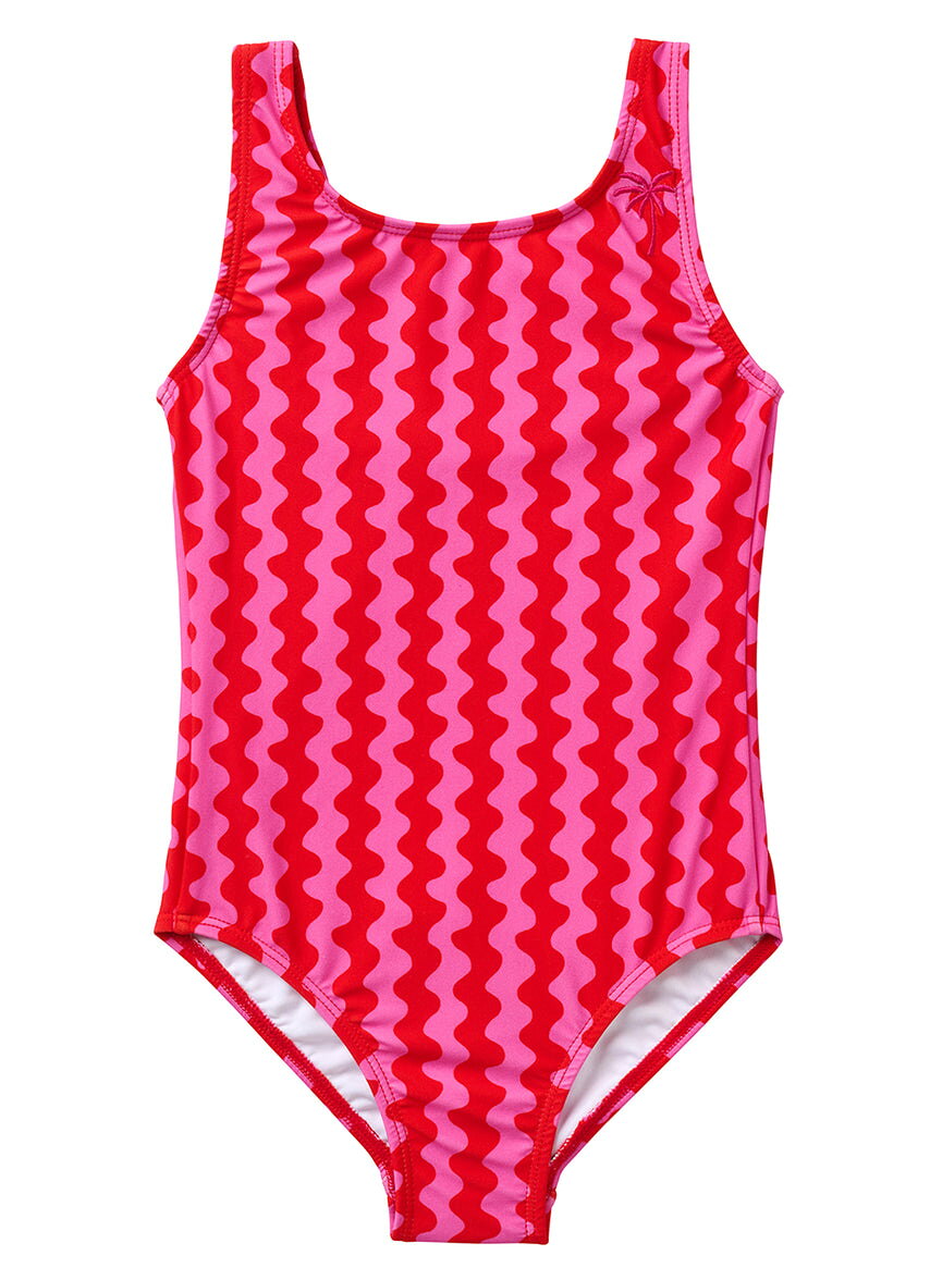 【Seaesta Surf】Seaesta Surf Girls' Small Waves One Piece Swimsuit (Toddler, Little Kid, Big Kid)