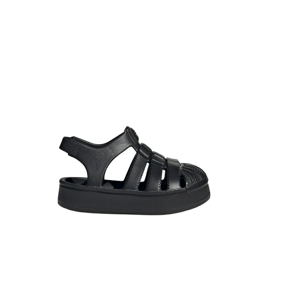 アディダス スーパースター コア 黒色 ブラック ADIDAS (INFANT) SUPERSTAR SANDAL CORE BLACK / CORE BLACK CORE BLACK CORE BLACK