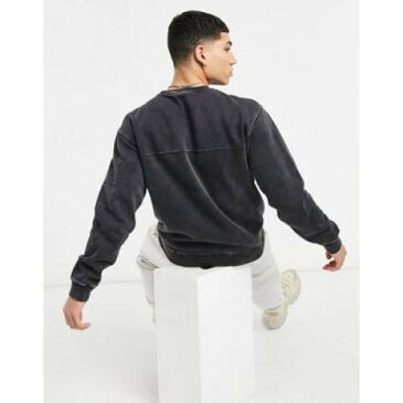 エレッセ ELLESSE スウェットシャツ トレーナー 灰色 グレー チャコール メンズ 【 ELLESSE DOREL SWEATSHIRT IN DARK GREY CHARCOAL 】