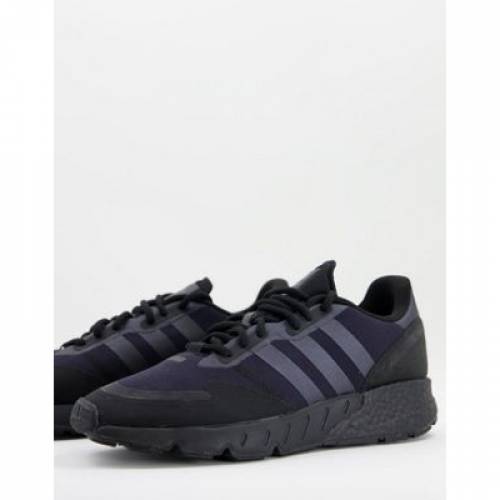 アディダス ADIDAS ORIGINALS アディダス オリジナルス ブースト スニーカー スニーカー 黒色 ブラック メンズ 【 ADIDAS ORIGINALS ZX 1K BOOST TRAINERS IN TRIPLE BLACK 】
