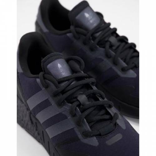 アディダス ADIDAS ORIGINALS アディダス オリジナルス ブースト スニーカー スニーカー 黒色 ブラック メンズ 【 ADIDAS ORIGINALS ZX 1K BOOST TRAINERS IN TRIPLE BLACK 】
