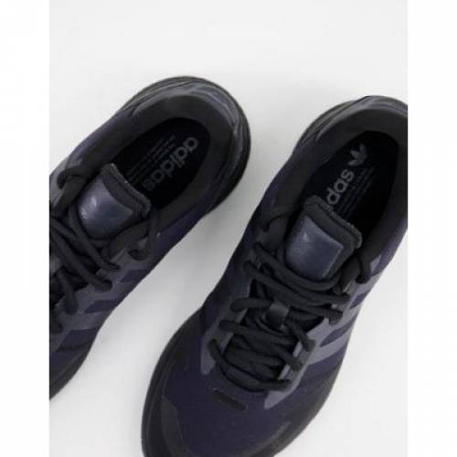 アディダス ADIDAS ORIGINALS アディダス オリジナルス ブースト スニーカー スニーカー 黒色 ブラック メンズ 【 ADIDAS ORIGINALS ZX 1K BOOST TRAINERS IN TRIPLE BLACK 】