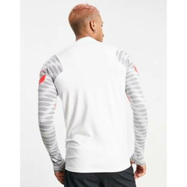 ナイキ フットボール NIKE FOOTBALL ドライフィット ストライク 白色 ホワイト メンズ 【 NIKE FOOTBALL DRIFIT STRIKE 21 DRILL TOP IN WHITE 】