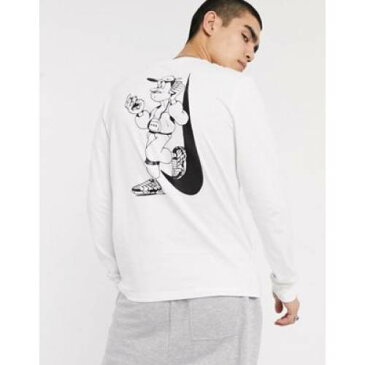 スリーブ Tシャツ 白 ホワイト メンズファッション トップス カットソー 【 SLEEVE WHITE NIKE LUGOSIS ARTIST PACK LONG TSHIRT IN 】