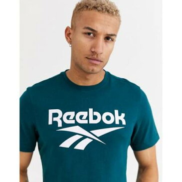 リーボック Tシャツ ロゴ 緑 グリーン メンズファッション トップス カットソー 【 REEBOK GREEN TSHIRT WITH VECTOR LOGO IN 】