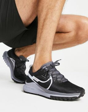 ナイキ ランニング NIKE RUNNING ペガサス スニーカー スニーカー 黒色 ブラック 白色 ホワイト メンズ 【 NIKE RUNNING TRAIL PEGASUS 4 TRAINERS IN BLACK AND WHITE 】