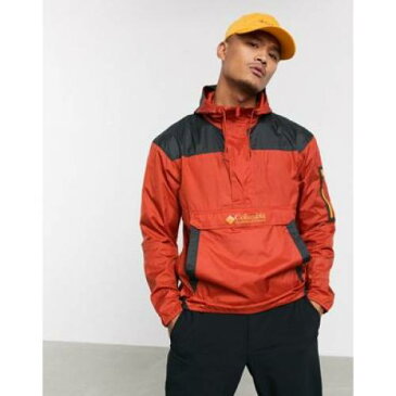 ウィンドブレーカー 赤 レッド メンズファッション コート ジャケット 【 RED COLUMBIA CHALLENGER WINDBREAKER IN 】