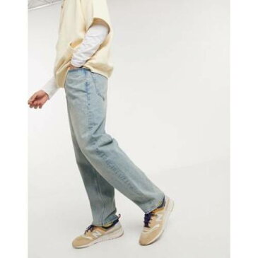 ジーンズ ビンテージ ヴィンテージ 青色 ブルー バギージーンズ メンズファッション ズボン パンツ 【 VINTAGE ASOS DESIGN IN BLUE WASH WITH TINT 】