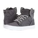 【スーパーセール商品 12/4-12/11】SUPRA GRAY灰色 グレイ スニーカー 【 GREY SKYTOP DARK POLKA DOT WHITE 】 送料無料