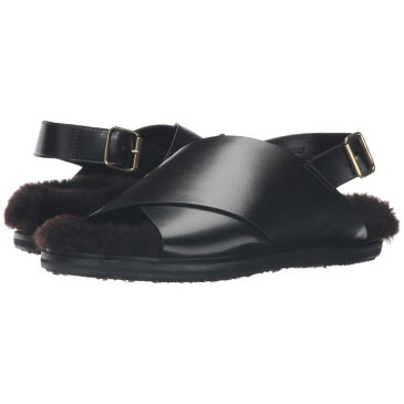 【海外限定】サンダル メンズ靴 【 CALF LEATHER SHEARLING SANDAL 】