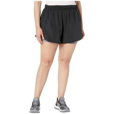 ナイキ NIKE ウーブン ショーツ ハーフパンツ レディースファッション ボトムス パンツ レディース 【 Flex 2-in-1 Woven Shorts (sizes 1x-3x) 】 Black/gunsmoke/white