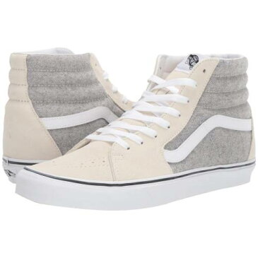 バンズ VANS バンズ 白 ホワイト SK8HI™ スニーカー 【 VANS WHITE HERRINGBONE ASPARAGUS TRUE 】