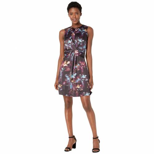 ケネスコール ニューヨーク KENNETH COLE NEW YORK ドレス ニューヨーク 【 KENNETH COLE DRAPE FRONT DRESS RETRO FLORAL MULTI 】 レディースファッション ドレス