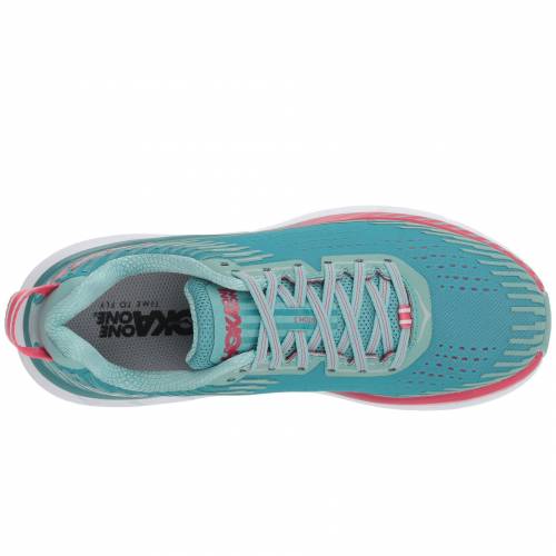 ホカ オネオネ HOKA ONE ONE 緑 グリーン 青 ブルー スニーカー 【 GREEN BLUE HOKA ONE CLIFTON 5 SLATE CANTON 】