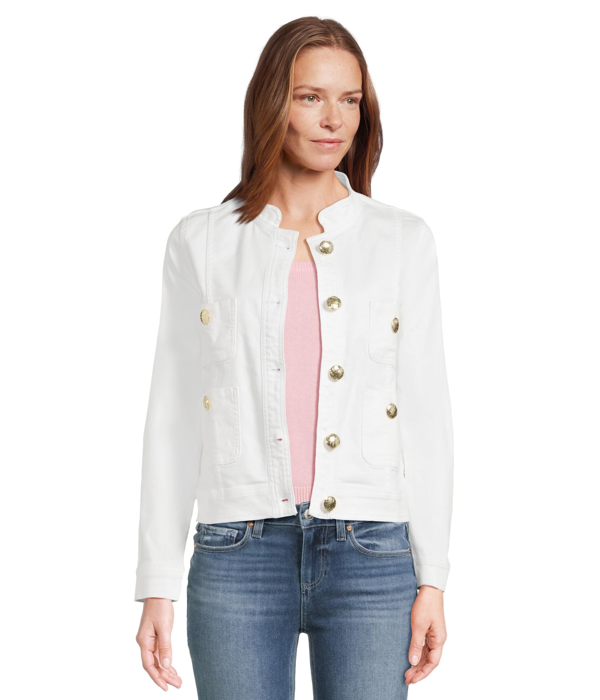 リリーピュリッツァー Lilly Pulitzer 【 Shepa Denim Jacket 】 デニムジャケット Resort White 白色 ホワイト jordan23-45759113 スニケス パッケージ画像