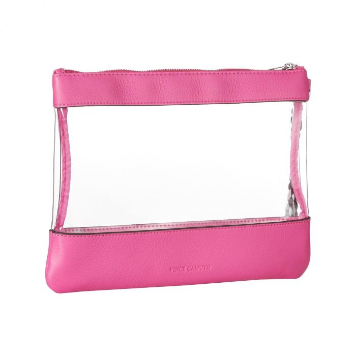 VINCE CAMUTO 【 THORE POUCH PHLOX PINK CLEAR 】 バッグ 送料無料