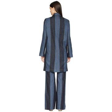 SONIA RYKIEL 青 ブルー デニム 【 BLUE SONIA RYKIEL STRIPES DENIM JACKET 】